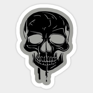 Dripping Skull Sticker